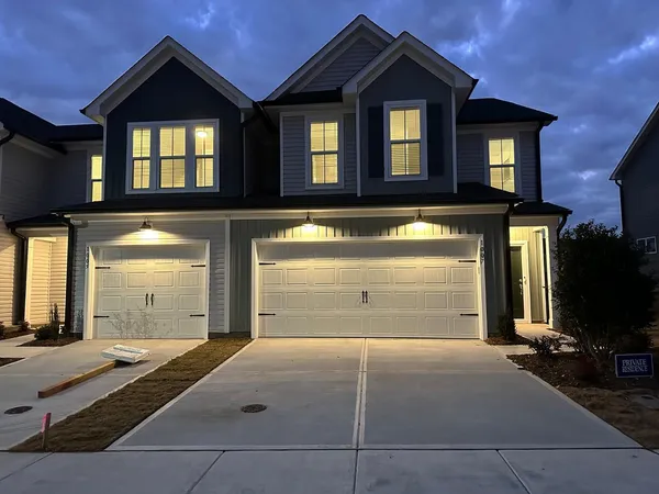 a front view of a house