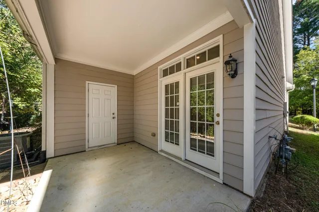 a view of backyard with green space