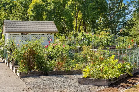 a view of a wooden fence