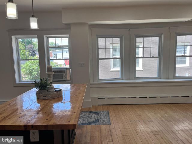 a view of wooden door