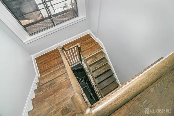 a view of a staircase