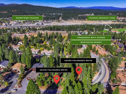 an outdoor space with swimming pool and green view