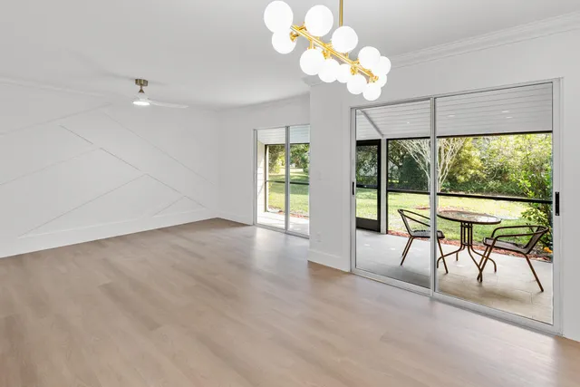 a view of an front door