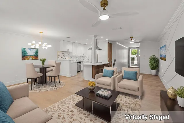 a kitchen with a stove and a refrigerator