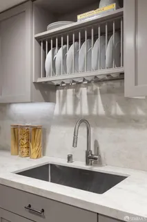 a close view of sink and tap