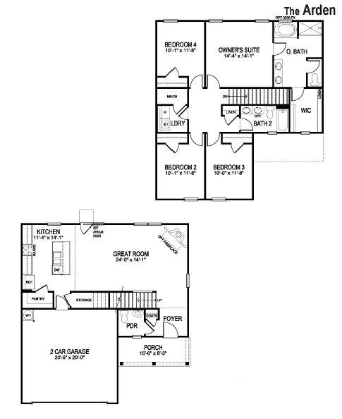 Lot 58 Cox Road Santa Rosa Beach, FL 32459 - Photo 13 of 13 Arden Floor Plan