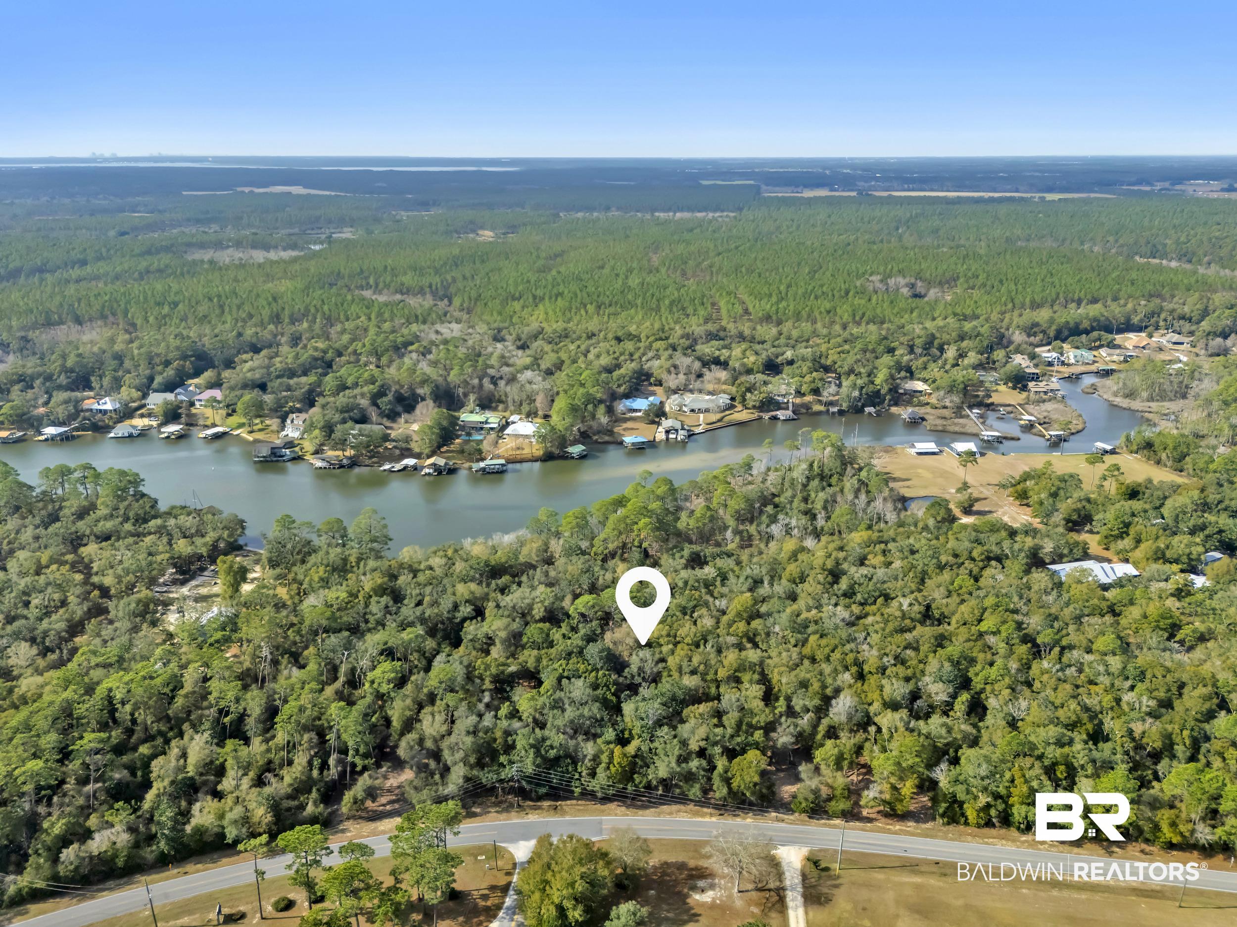 0 County Road 97 Elberta, AL 36530 - Photo 19 of 29 Aerial overview of property's location with a large body of water