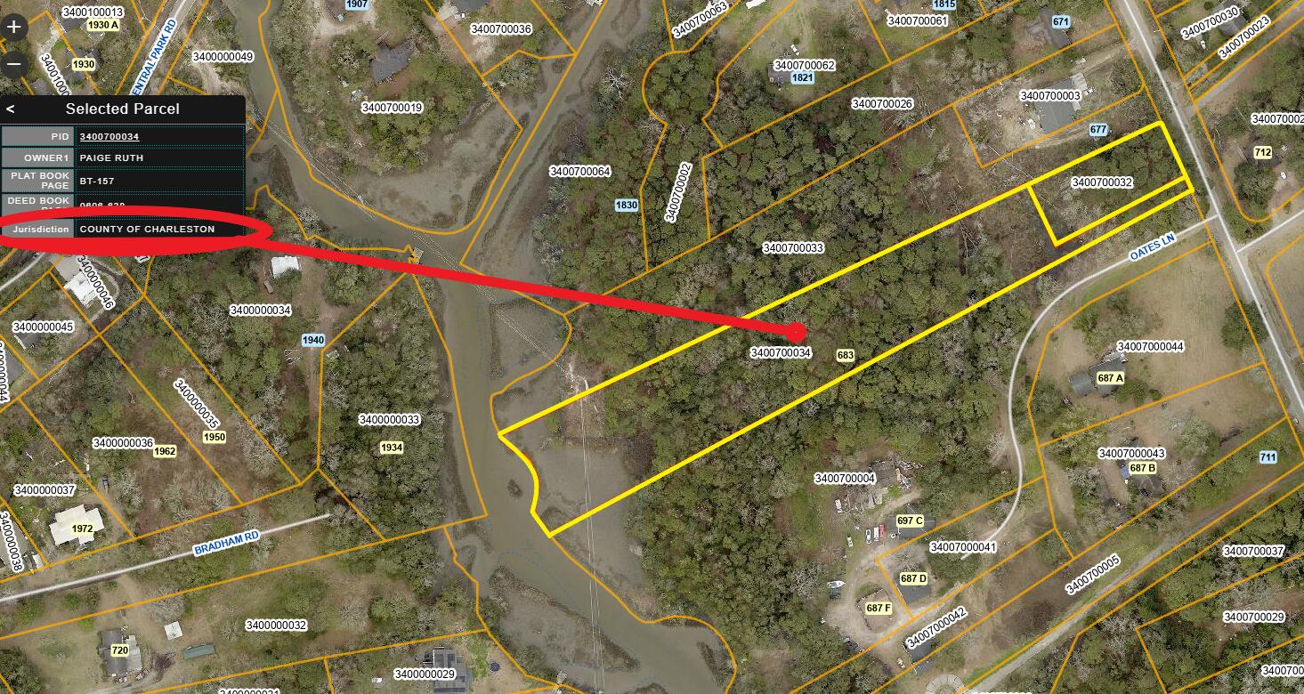 679-683 Riley Road Charleston, SC 29412 - Photo 12 of 14 Jurisdiction - Charleston County (GIS)