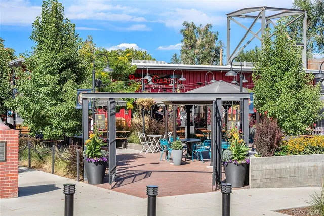 a view of a lake with a city