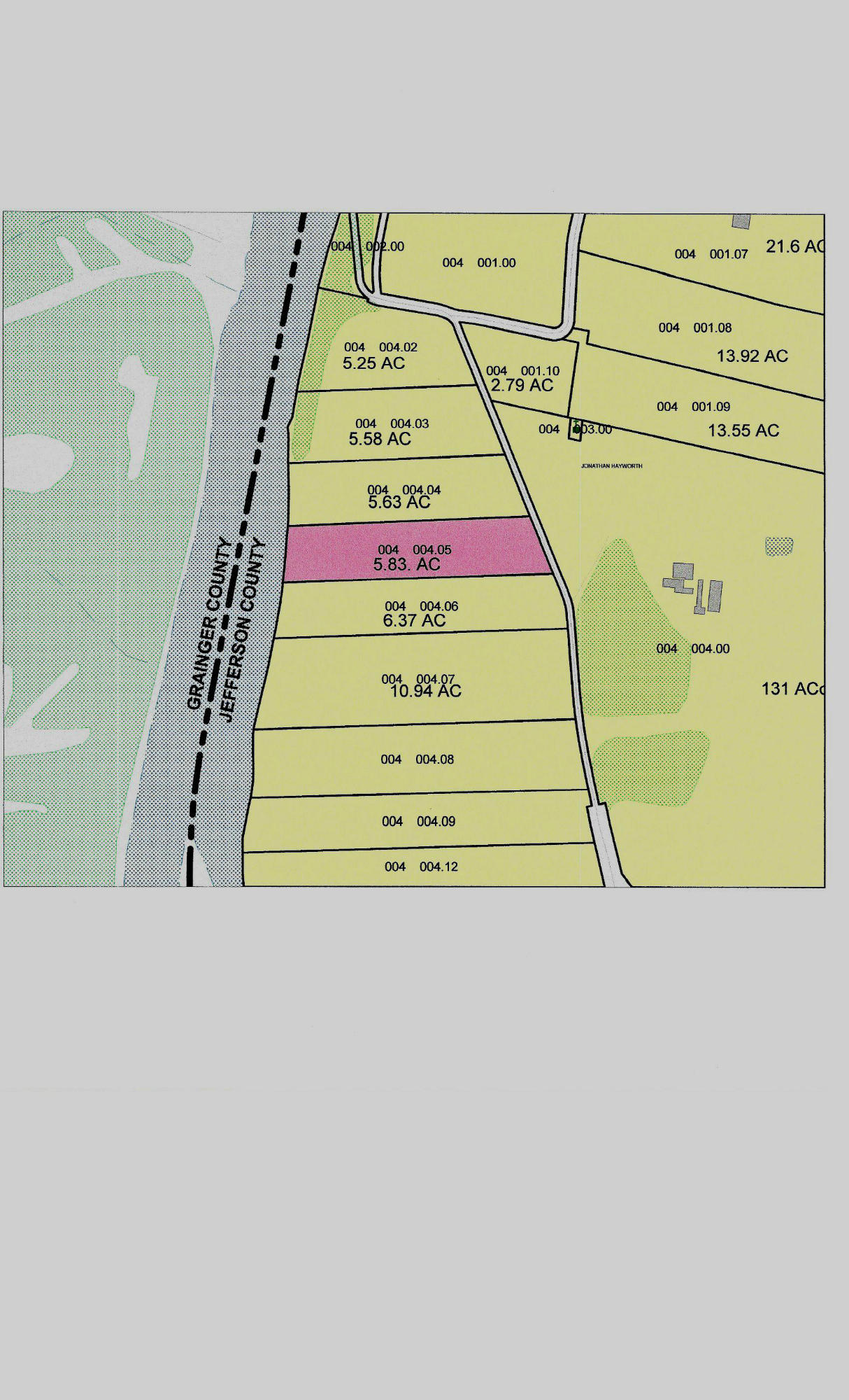 Buck Hollow Road New Market, TN 37820 - Photo 7 of 11 BUCK HOLLOW PLAT MAP