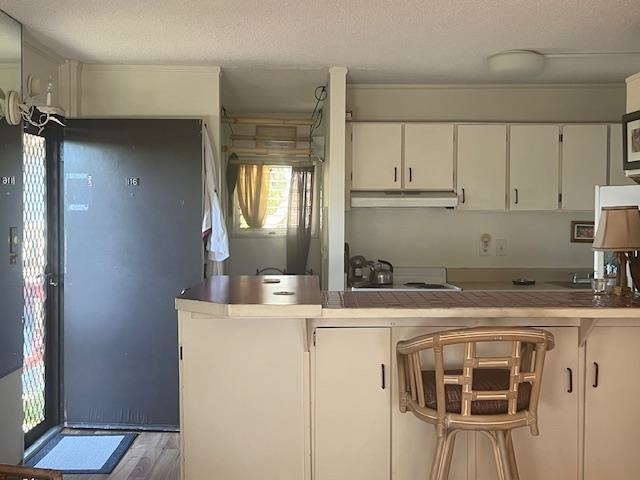 120 Hui Rd F, Unit I16 Lahaina, HI 96761 - Photo 8 of 28 a kitchen with a sink a refrigerator and cabinets