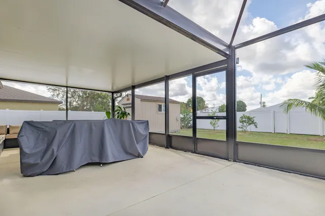 a view of balcony with couch