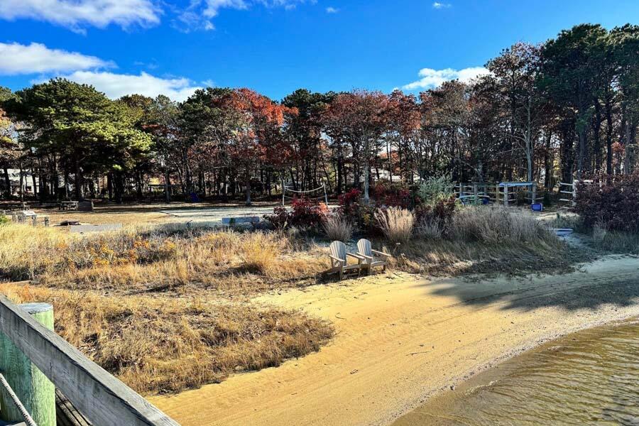 45 Manitoba Road Mashpee, MA 02649 - Photo 31 of 34 a view of a yard with snow on the road