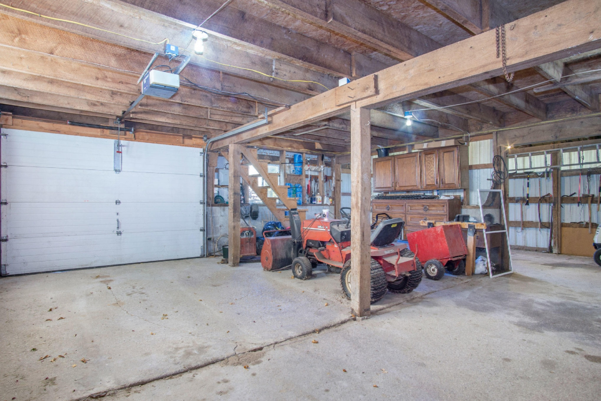65 East Major Road Scottville, MI 49454 - Photo 20 of 26 Large garage with huge loft