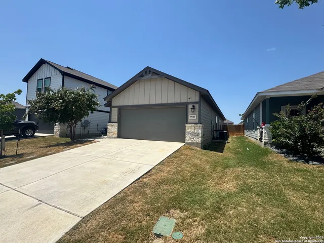 a house view with a outdoor space