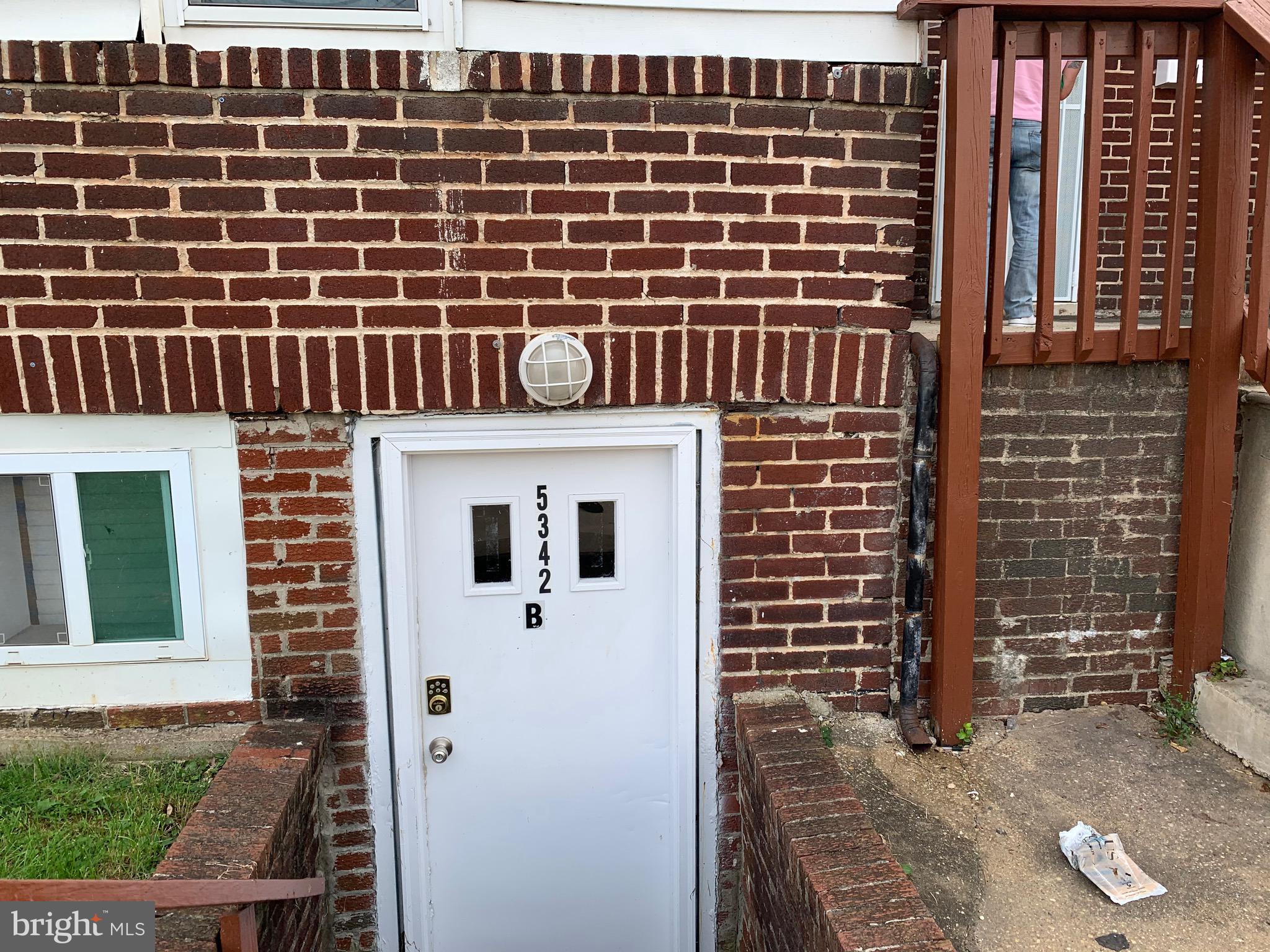 5342 Reisterstown Road Baltimore, MD 21215 - Photo 20 of 23 Exterior door - Unit 3 - C-2 basement