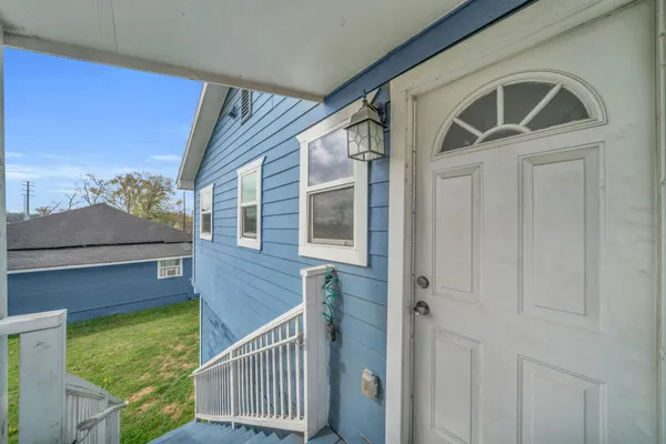 a view of front door of house