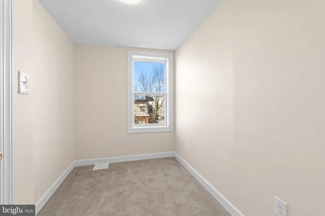 a view of a window in a room