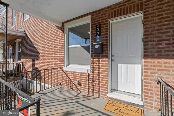 a view of front door of house