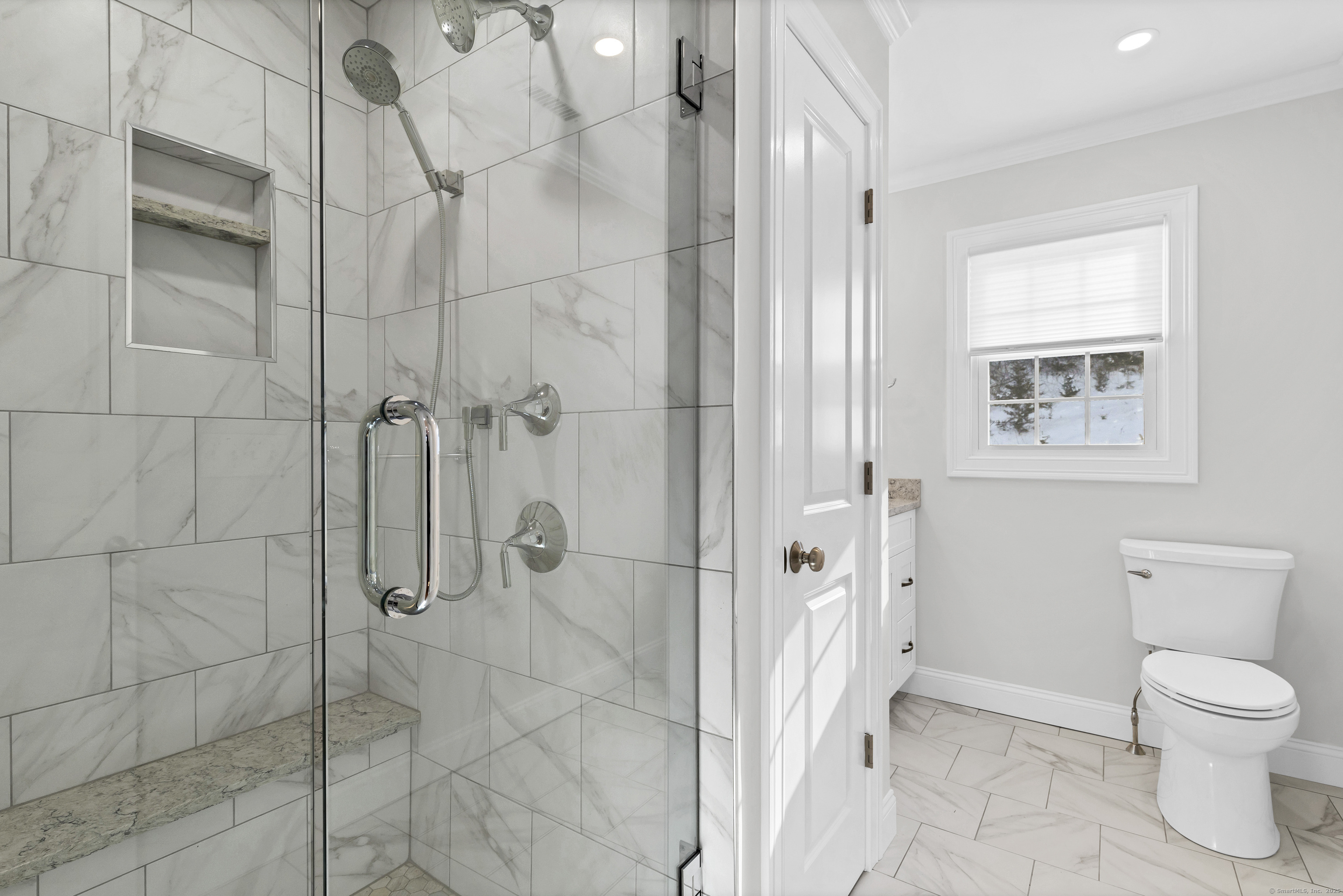 122 North Street, Unit 4 Guilford, CT 06437 - Photo 13 of 22 a bathroom with a toilet and shower