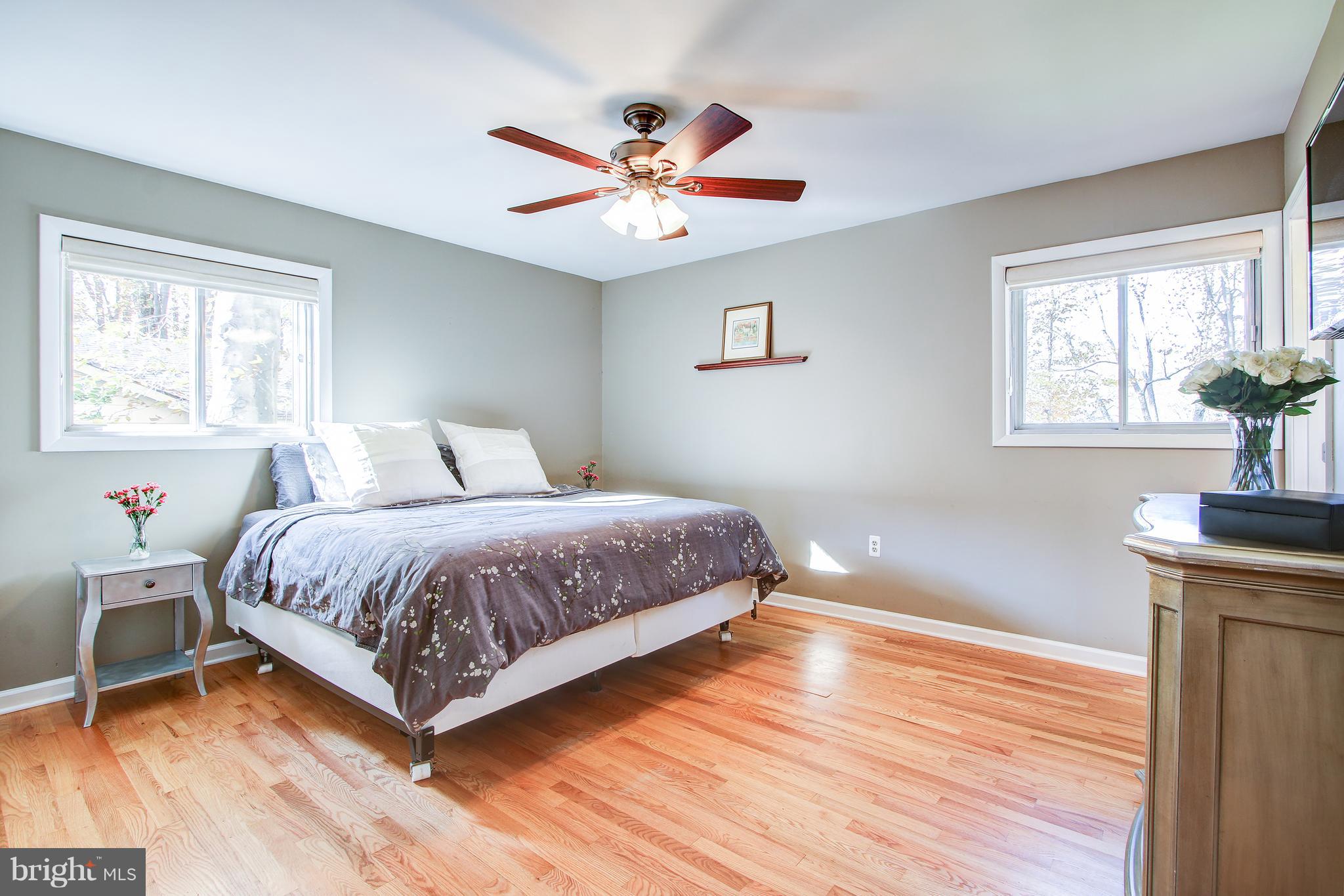 4805 Rim Rock Road Rockville, MD 20853 - Photo 17 of 31 Master Bedrrom with Ceiling Fan