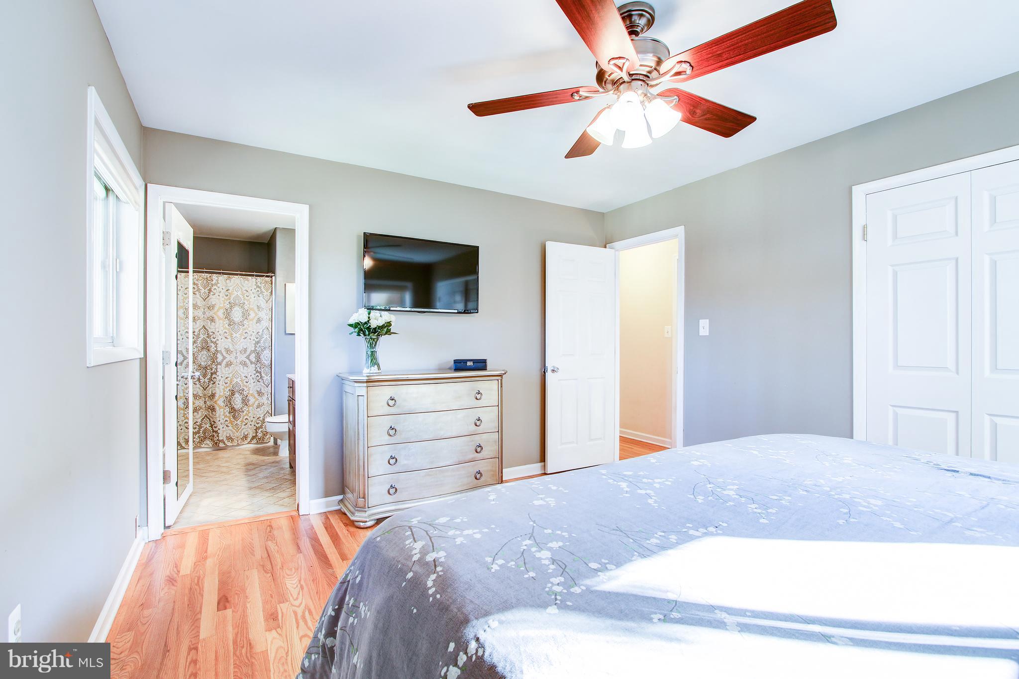 4805 Rim Rock Road Rockville, MD 20853 - Photo 18 of 31 Master Bedroom with Ceiling Fan