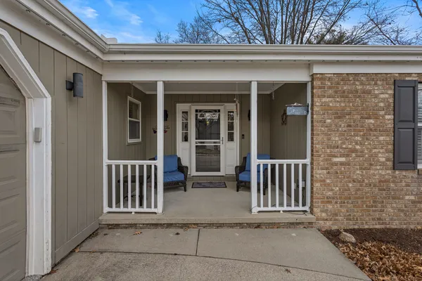a view of porch with a porch