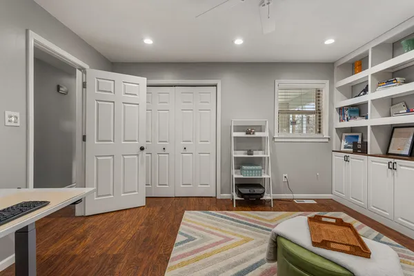 a view of storage and utility room
