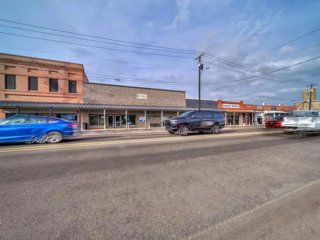 a car parked on the side of a street