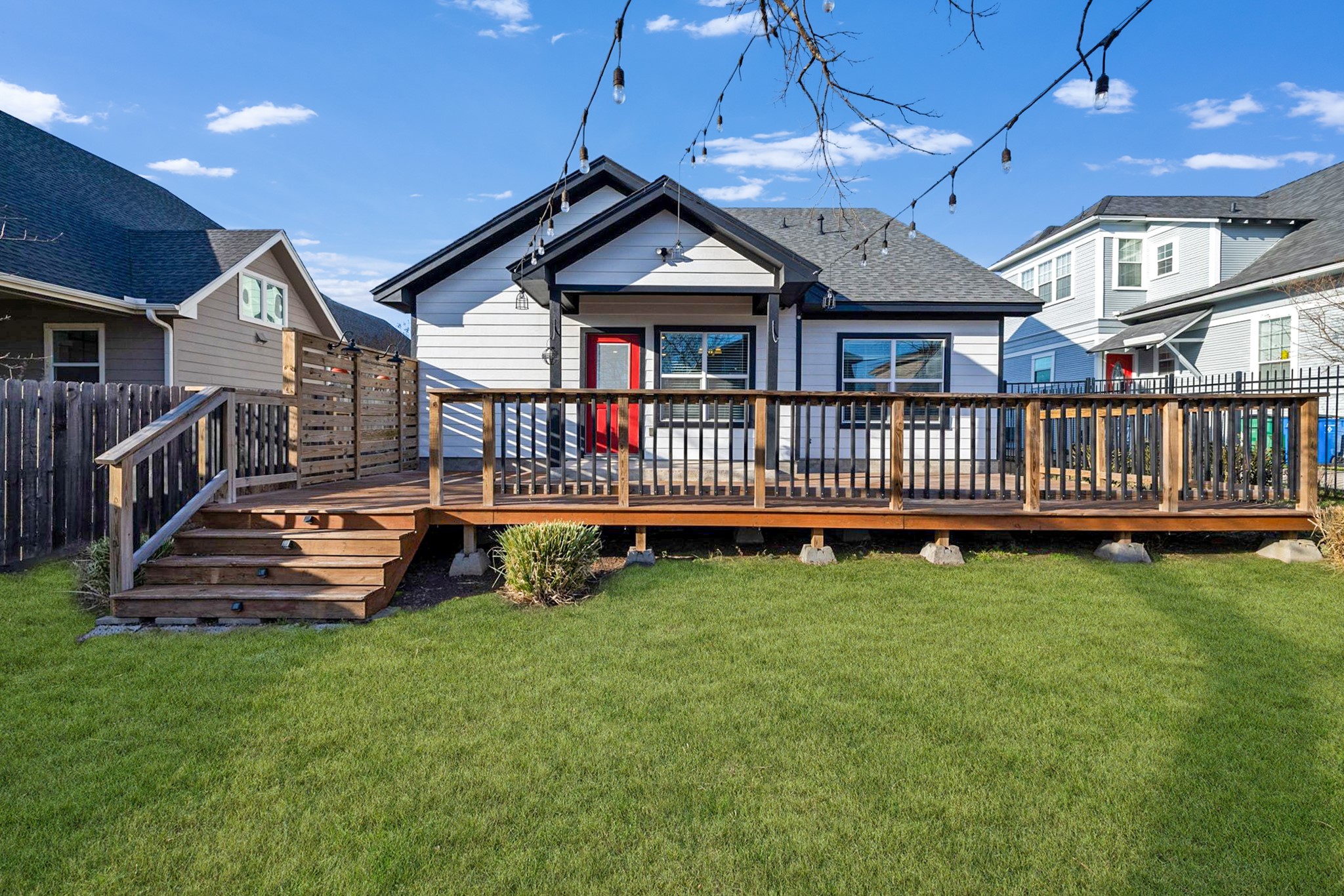 609 A West 7th Street Taylor, TX 76574 - Photo 28 of 35 a front view of a house with a yard porch and furniture
