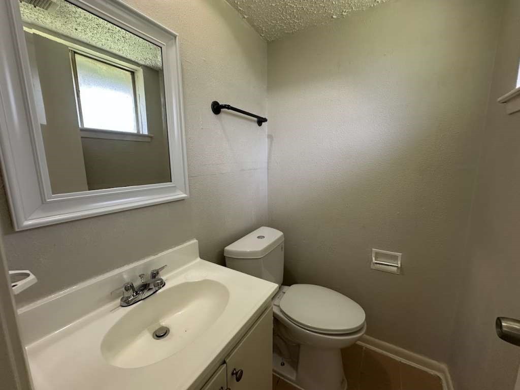 6523 Hanley Lane Houston, TX 77016 - Photo 14 of 17 a bathroom with a sink mirror and toilet