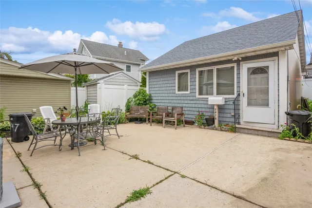 a view of a house with patio