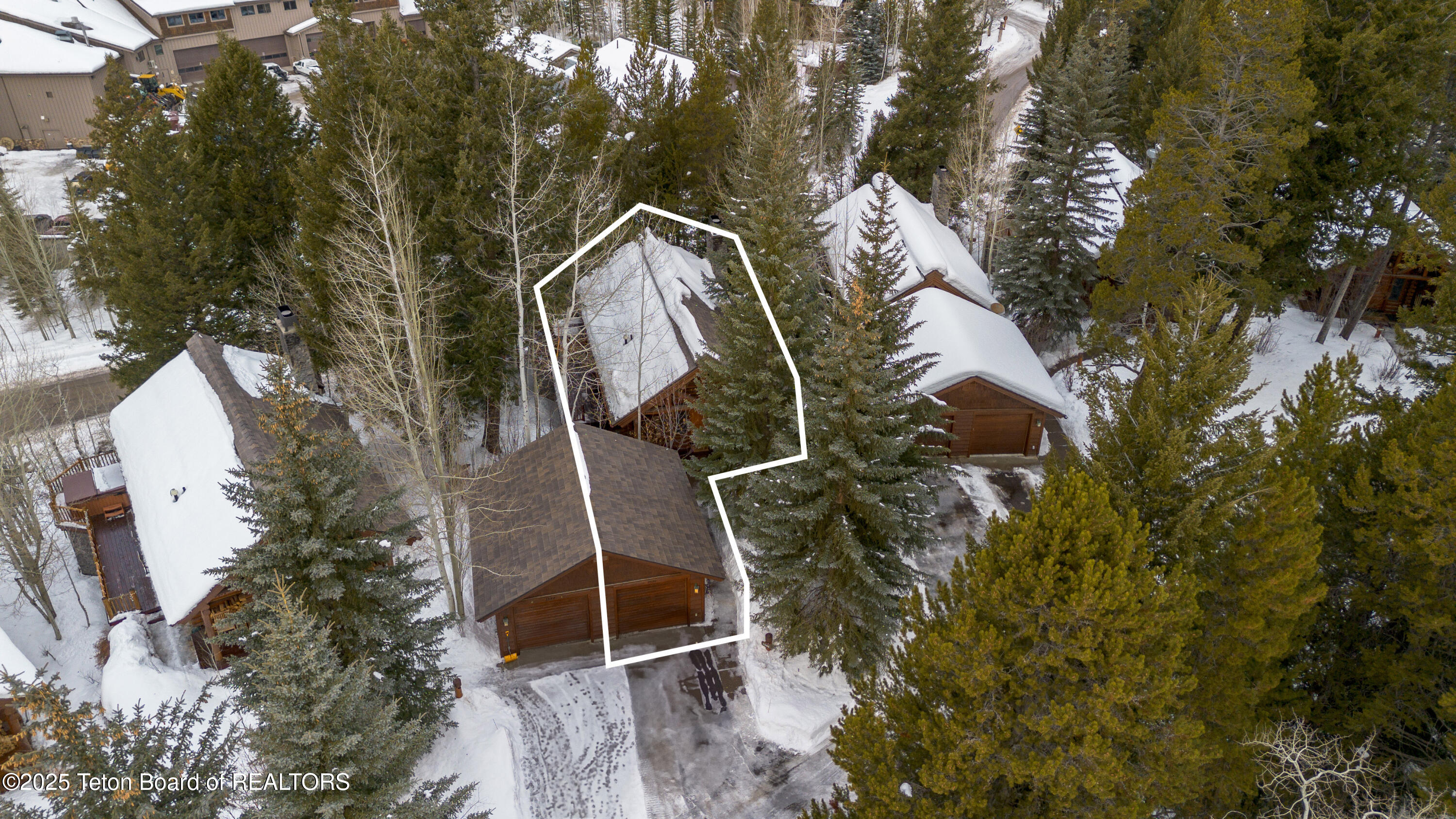 7590 Obsidian Road Teton Village, WY 83025 - Photo 21 of 24 Aerial