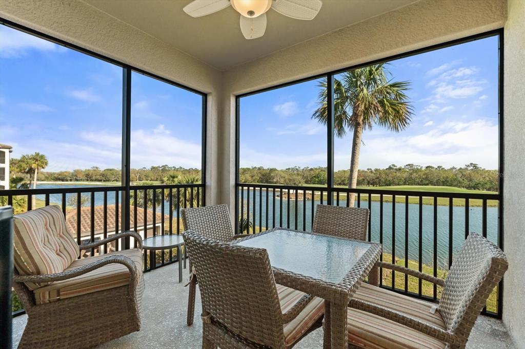 16904 Vardon Terrace, Unit 301 Lakewood Ranch, FL 34211 - Photo 14 of 28 a balcony with furniture