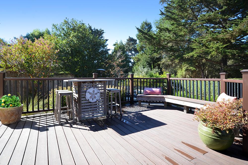 114 Solano Avenue La Selva Beach, CA 95076 - Photo 27 of 38 a view of a wooden deck with furniture