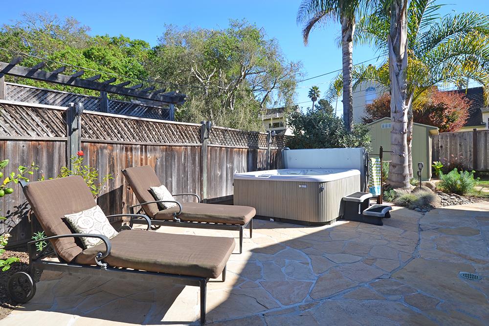 114 Solano Avenue La Selva Beach, CA 95076 - Photo 32 of 38 a view of a patio with a table and chairs