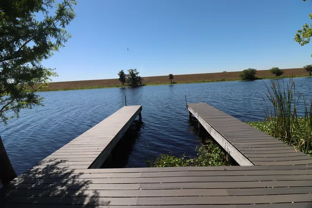 a view of deck with mountain view