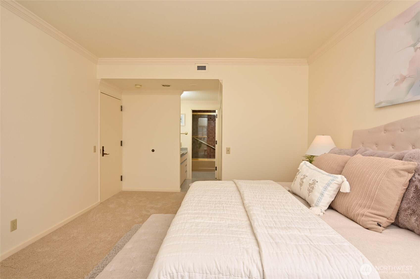 1301 Spring Street, Unit 6D Seattle, WA 98104 - Photo 13 of 29 a large white bed in a white room