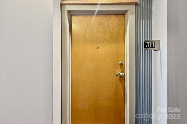 a view of front door