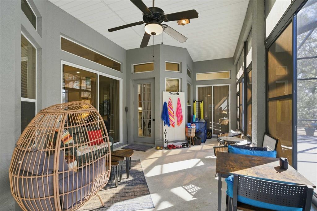 5580 South Kline Terrace Inverness, FL 34452 - Photo 17 of 55 a bedroom with furniture and a large window