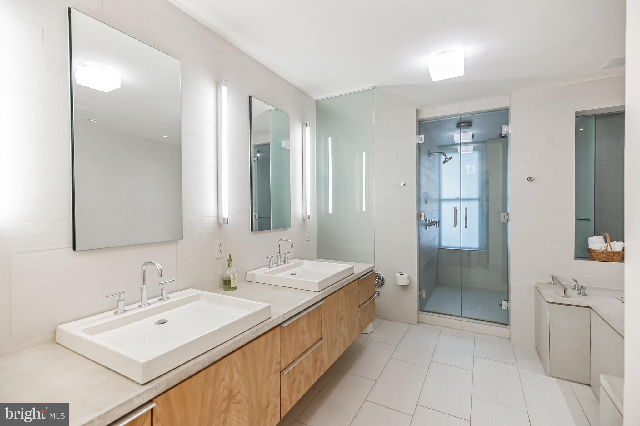 1901 Walnut Street, Unit 14BE Philadelphia, PA 19103 - Photo 14 of 23 Primary Bedroom - Full Bath with Steam Shower