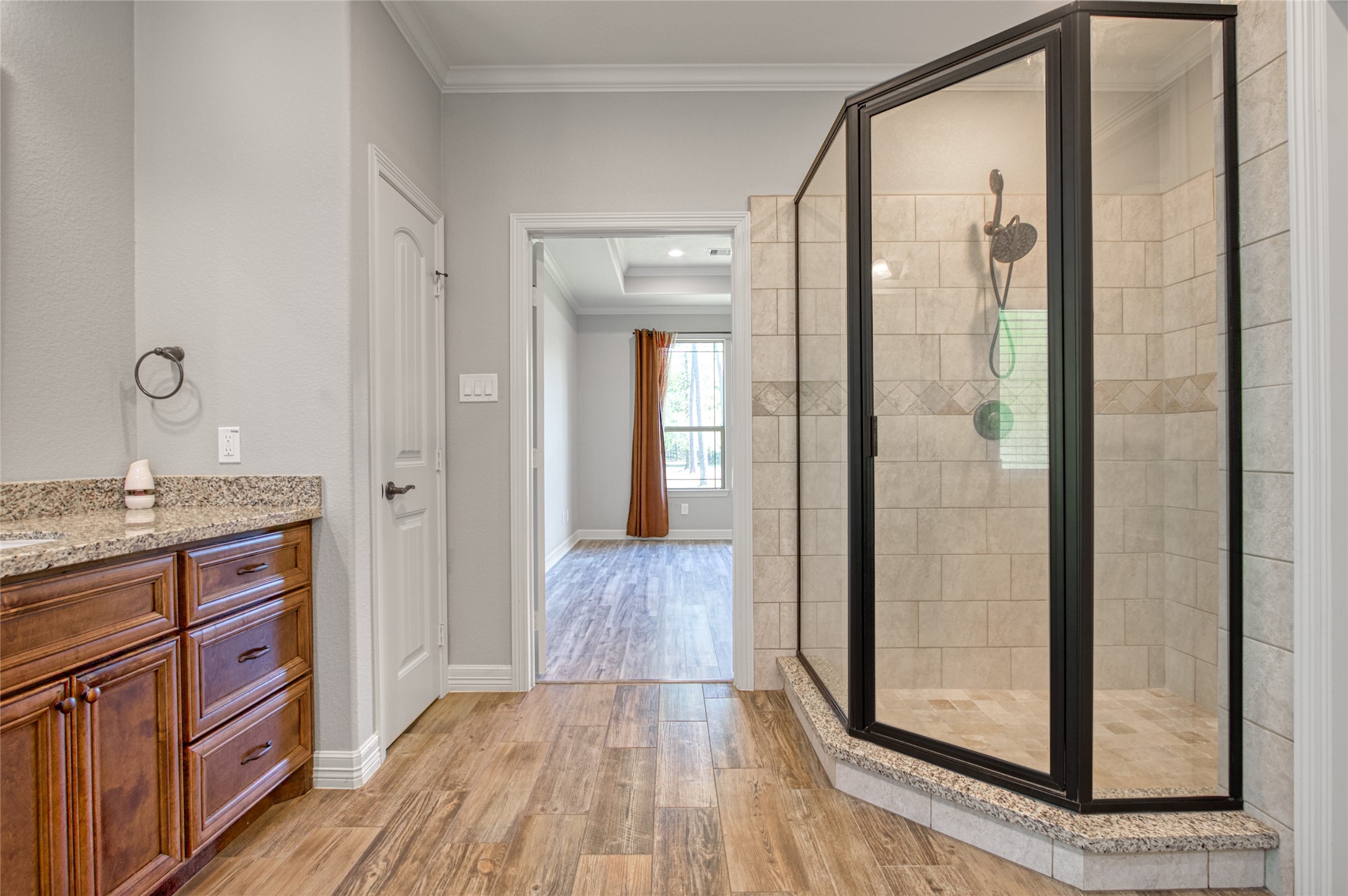 27684 Rio Blanco Drive Splendora, TX 77372 - Photo 15 of 31 a view of a bathroom from a hallway
