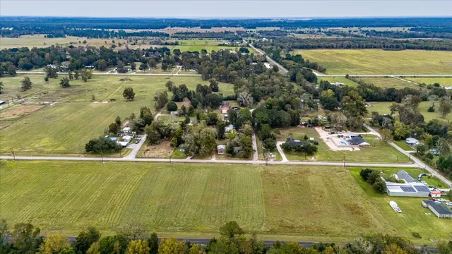 a view of a lake with a city view