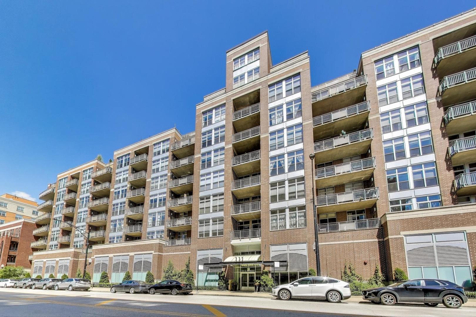 a front view of a building