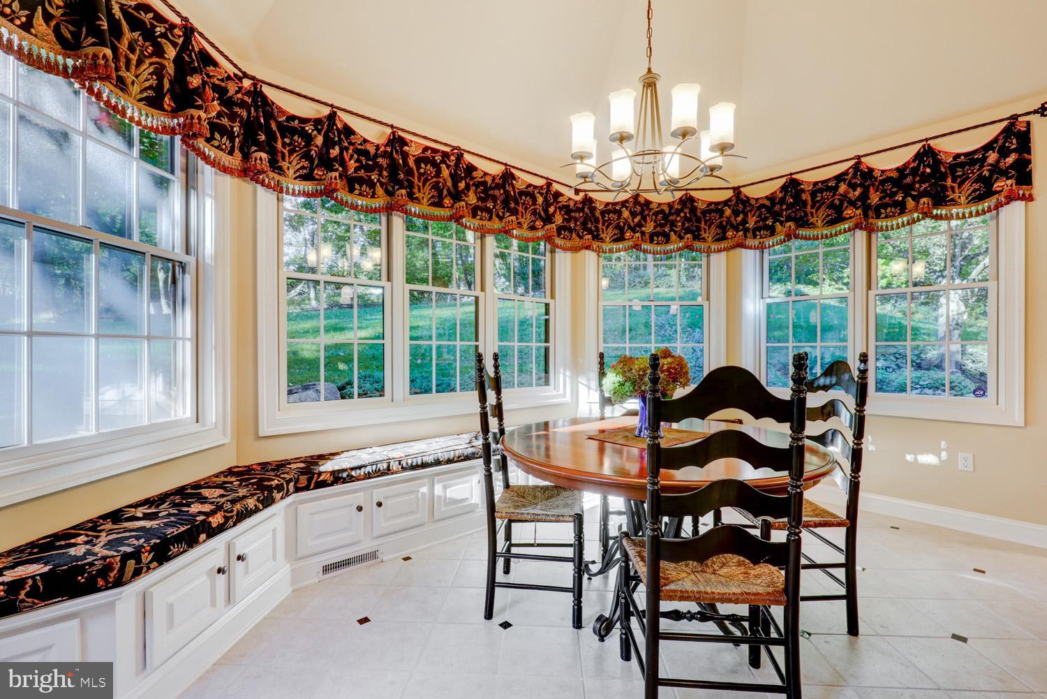 2326 Conestoga Road Chester Springs, PA 19425 - Photo 19 of 85 a dining room with wooden floor a chandelier a wooden table and chairs