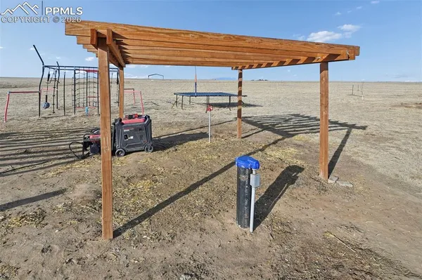 a view of a patio
