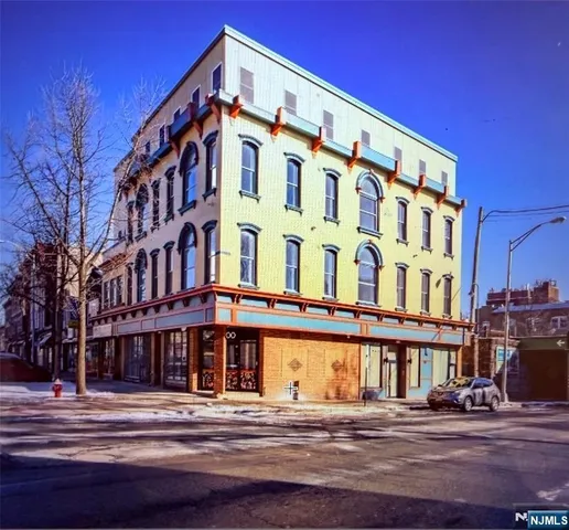 a front view of a building