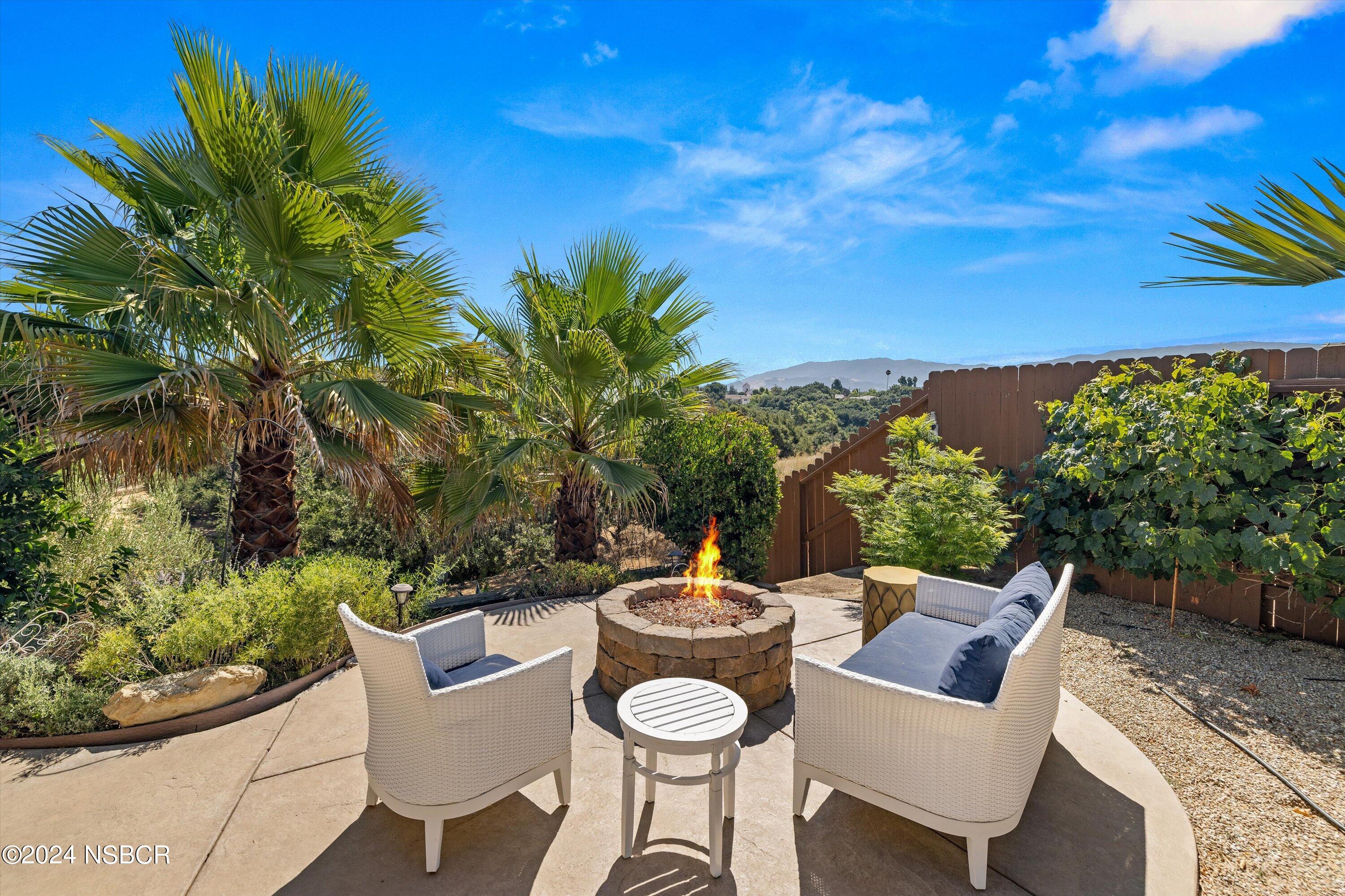 634 Valley Oak Road Solvang, CA 93463 - Photo 18 of 31 Fire Pit Outdoor View