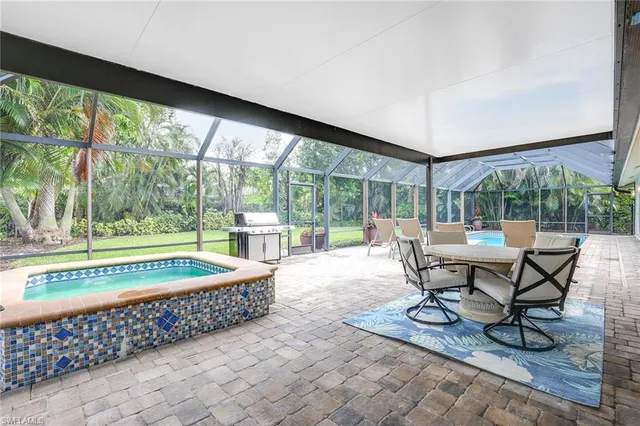 a outdoor view with a sitting space