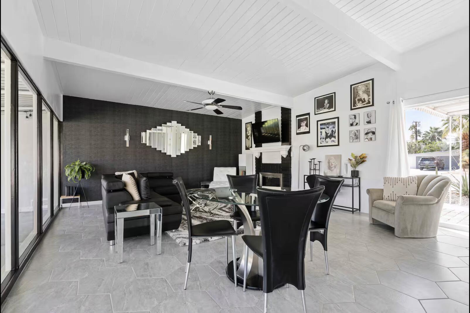 280 North Monterey Road Palm Springs, CA 92262 - Photo 11 of 29 a dining room with furniture and window